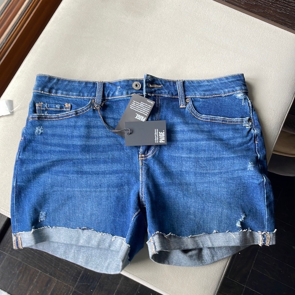 Paige denim shorts. New with tags. Size 31.